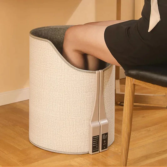 Electric Foot Warmer Under Desk Cylindrical Heating Pad Adjustable Thermostat