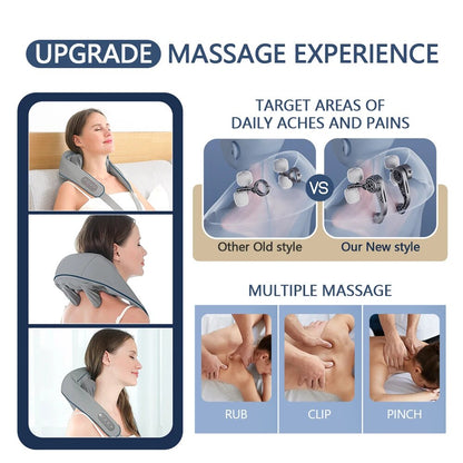 House-Charm™ 6D – kabelloses Shiatsu-Massagegerät zur Schmerzlinderung 